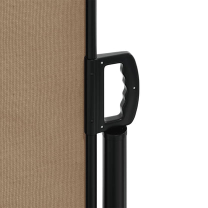 Store latéral rétractable vidaXL taupe 140x600 cm