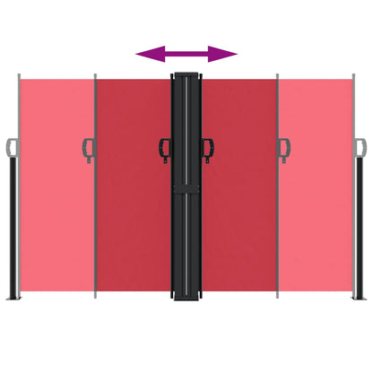 Store latéral rétractable vidaXL Rouge 160x600 cm