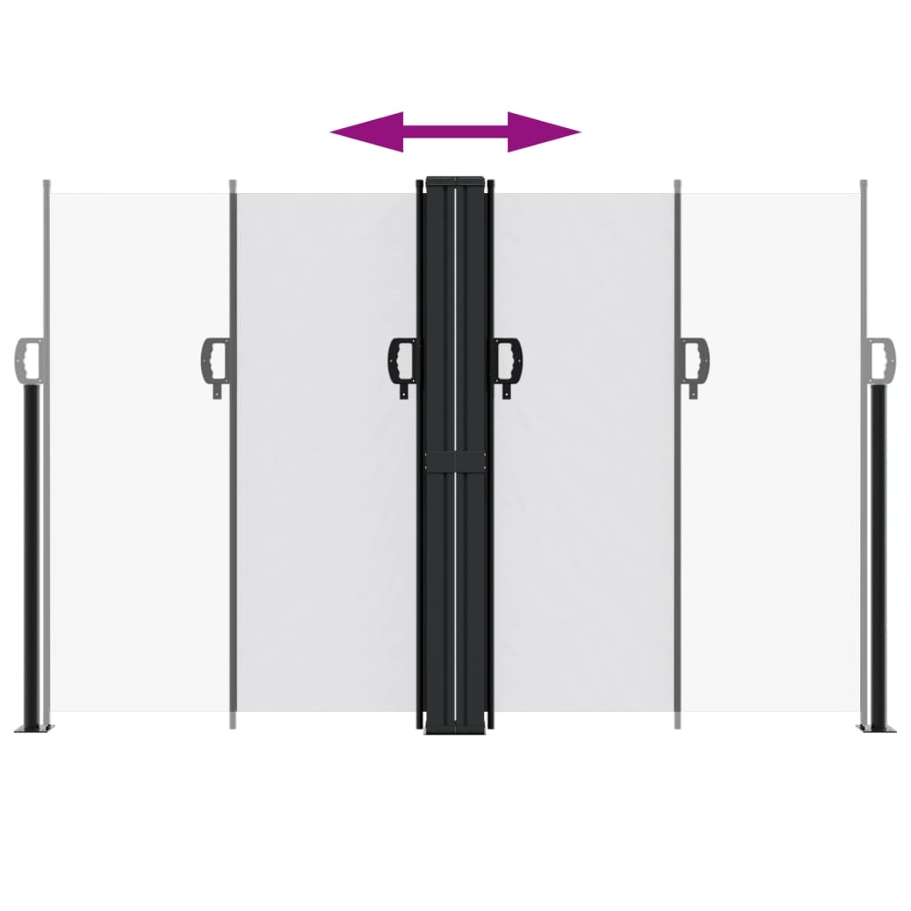 vidaXL Store latéral rétractable Blanc 160x600 cm