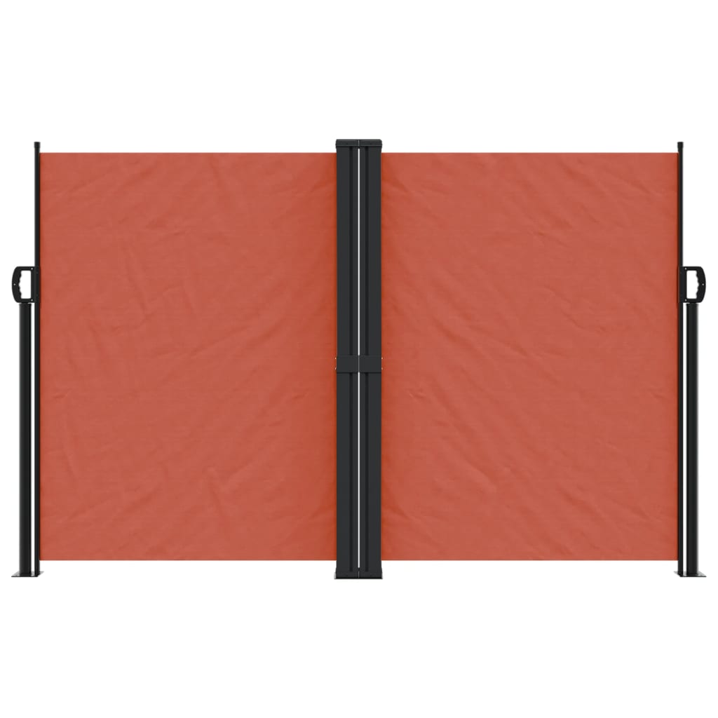 Store latéral rétractable vidaXL Rouge terre cuite 160x600 cm