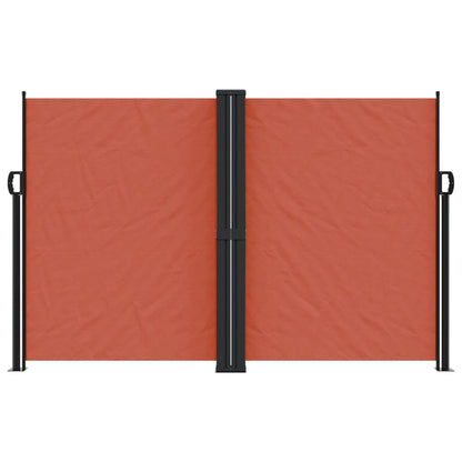 Store latéral rétractable vidaXL Rouge terre cuite 160x600 cm