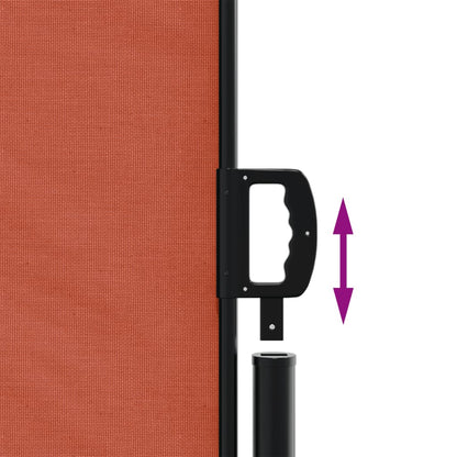 Store latéral rétractable vidaXL Rouge terre cuite 160x600 cm