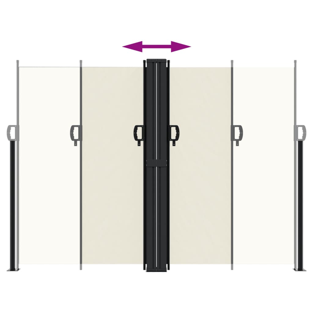 vidaXL Store latéral rétractable crème 180x600 cm