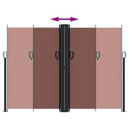Store latéral escamotable vidaXL Marron 180x600 cm