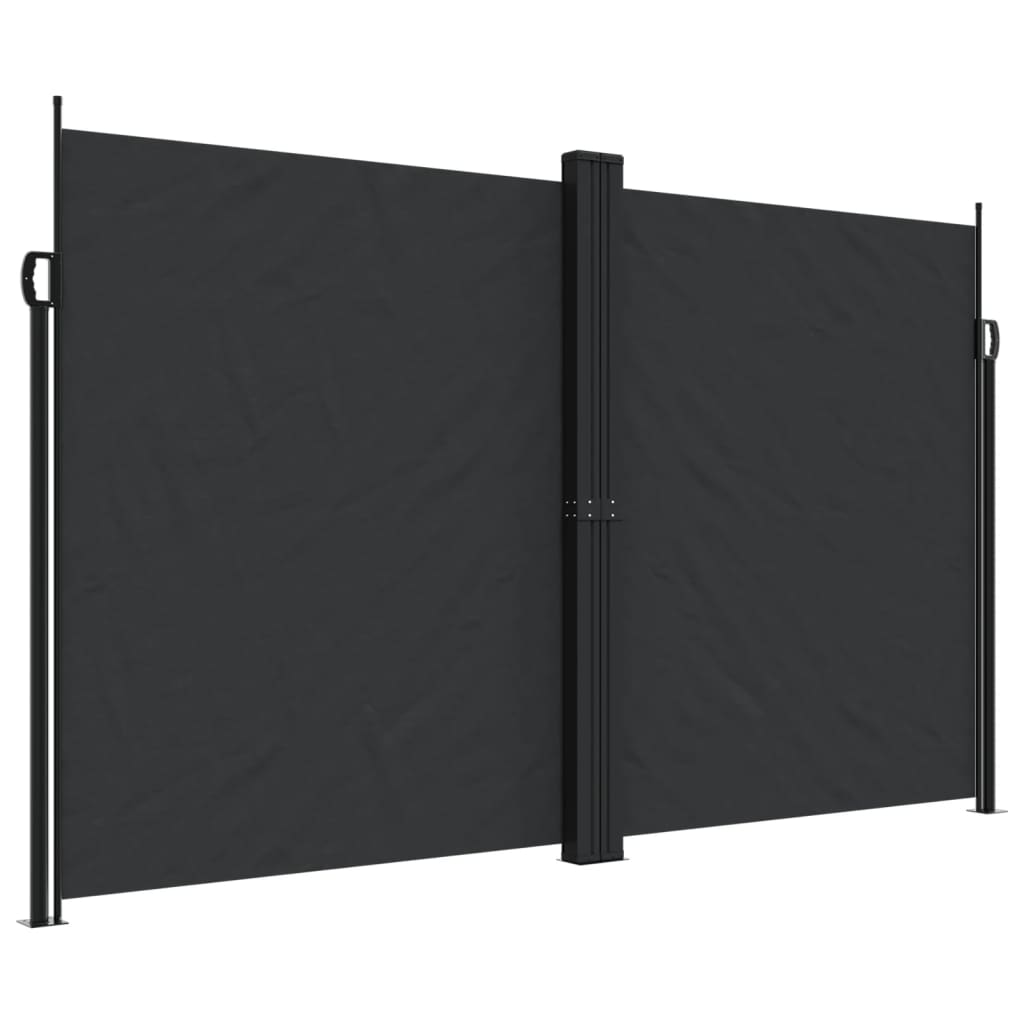 Store latéral rétractable vidaXL Noir 200x600 cm