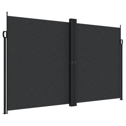 Store latéral rétractable vidaXL Noir 200x600 cm