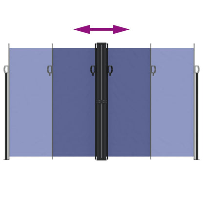 Store latéral rétractable vidaXL bleu 200x600 cm