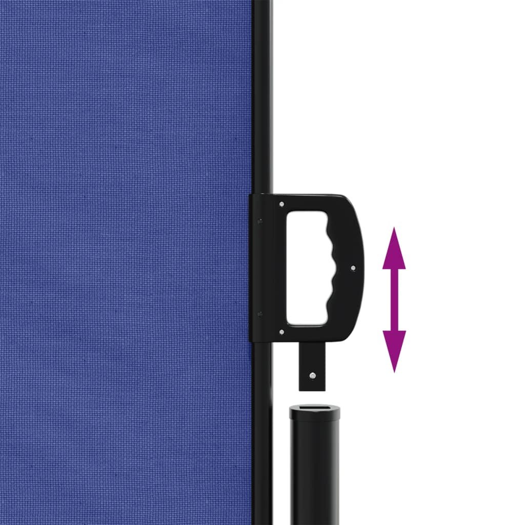 Store latéral rétractable vidaXL bleu 200x600 cm