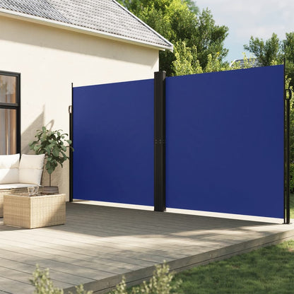 Store latéral rétractable vidaXL bleu 200x600 cm