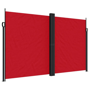 vidaXL Seitenmarkise Ausziehbar Rot 200x600 cm