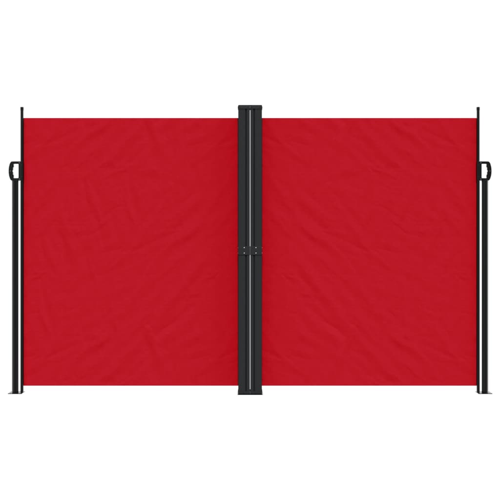 vidaXL Seitenmarkise Ausziehbar Rot 200x600 cm