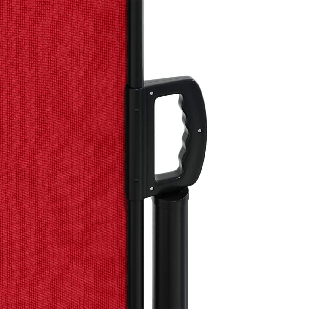 vidaXL Seitenmarkise Ausziehbar Rot 200x600 cm