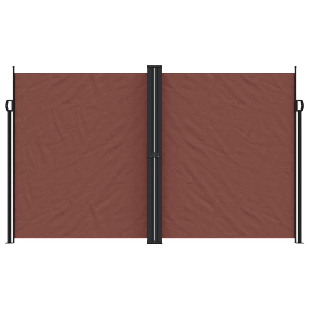 vidaXL Seitenmarkise Ausziehbar Braun 200x600 cm