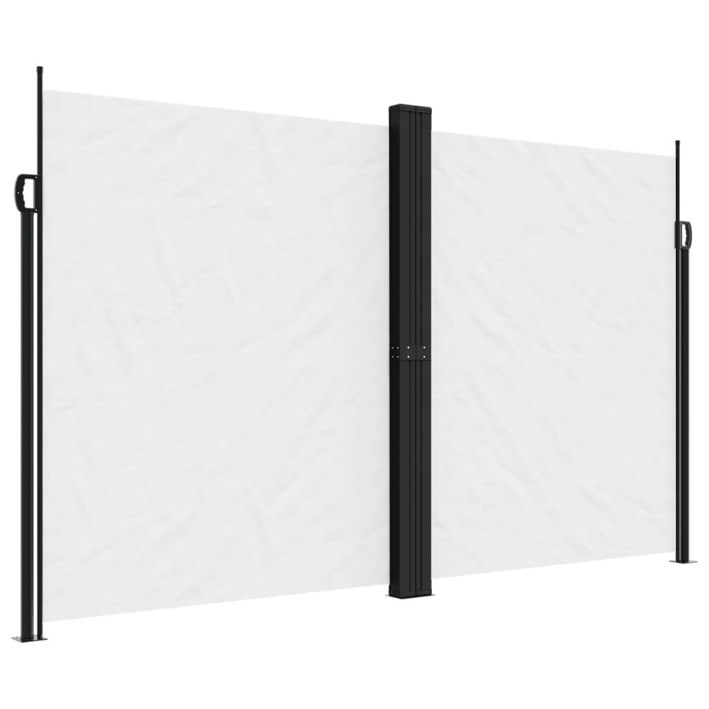 vidaXL Seitenmarkise Ausziehbar Weiß 200x600 cm