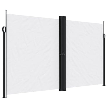 vidaXL Seitenmarkise Ausziehbar Weiß 200x600 cm