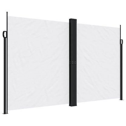 vidaXL Seitenmarkise Ausziehbar Weiß 200x600 cm