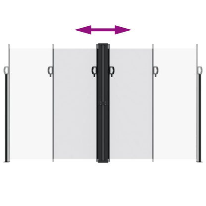 vidaXL Seitenmarkise Ausziehbar Weiß 200x600 cm