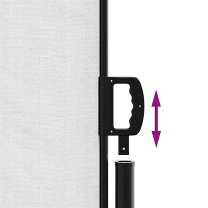 vidaXL Seitenmarkise Ausziehbar Weiß 200x600 cm