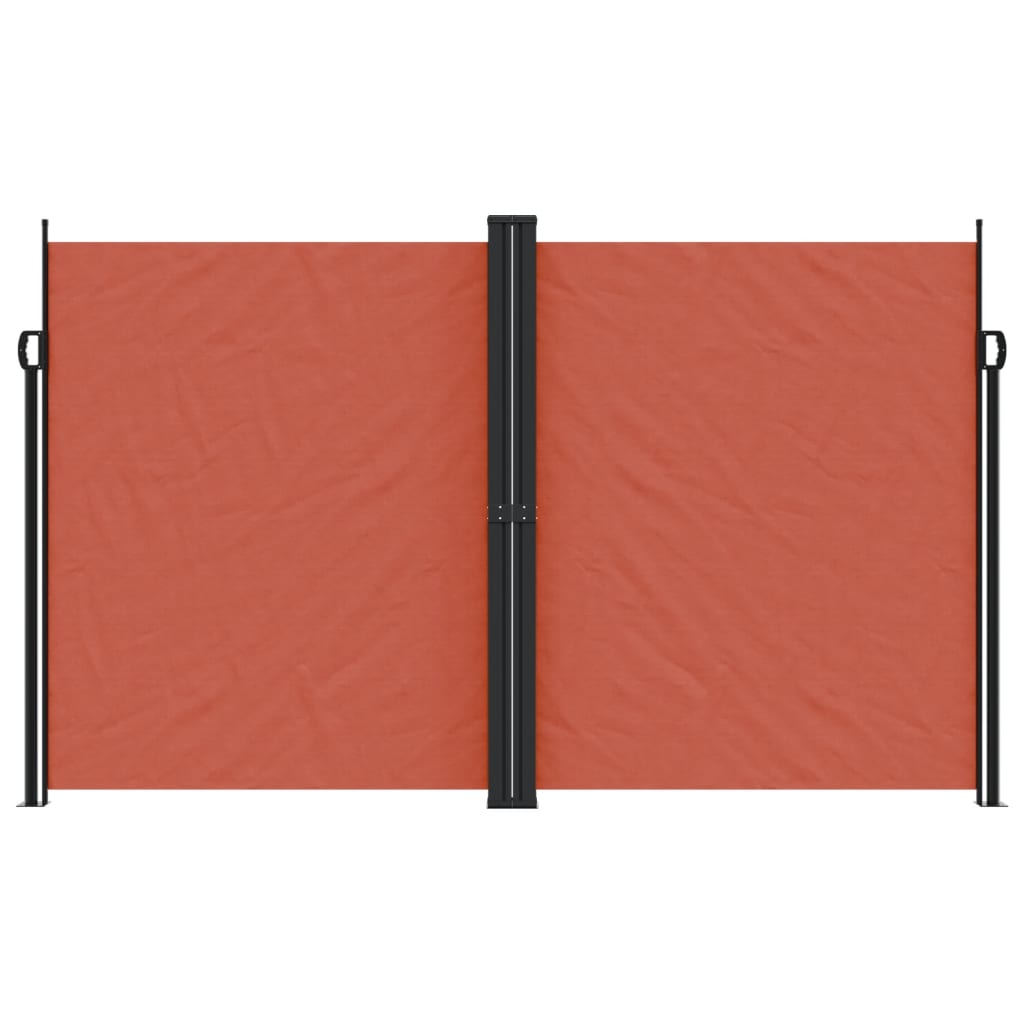 vidaXL Seitenmarkise Ausziehbar Terrakottarot 200x600 cm