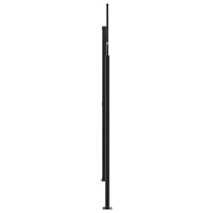 vidaXL Seitenmarkise Ausziehbar Schwarz 220x600 cm