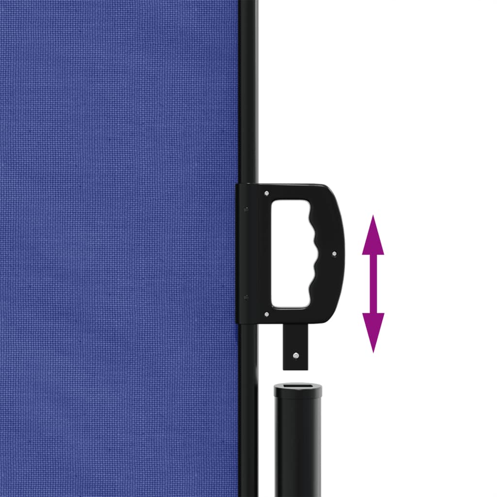 Store latéral vidaXL rétractable bleu 220x600 cm