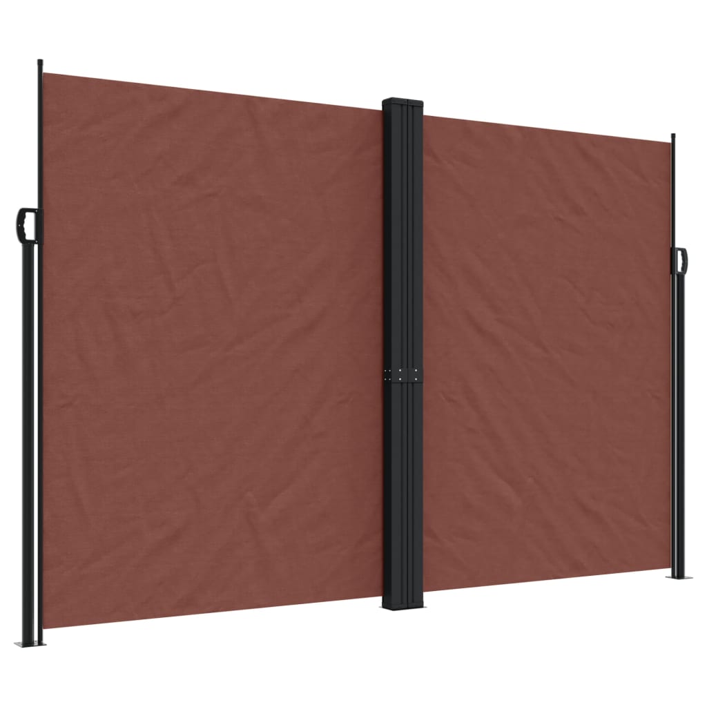 Store latéral vidaXL rétractable marron 220x600 cm