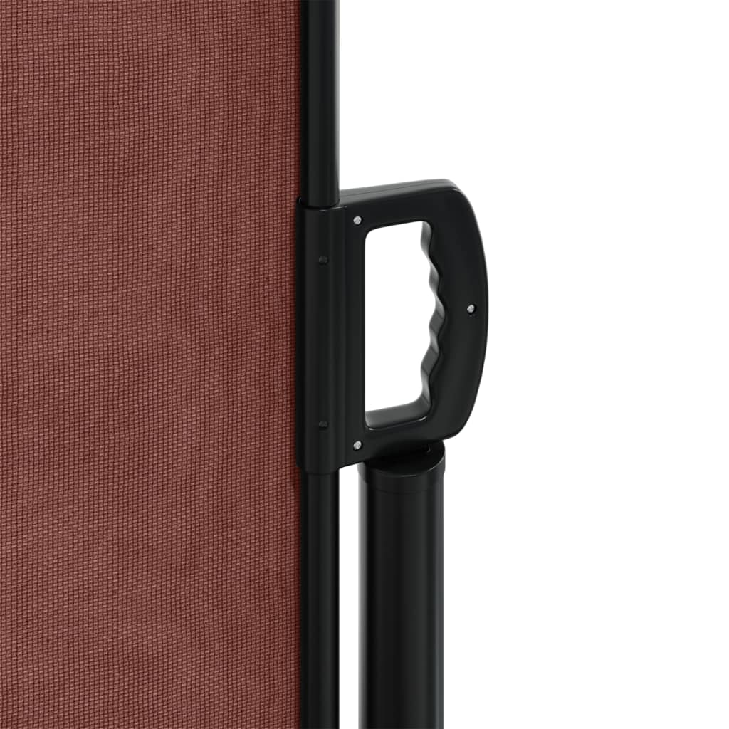 Store latéral vidaXL rétractable marron 220x600 cm