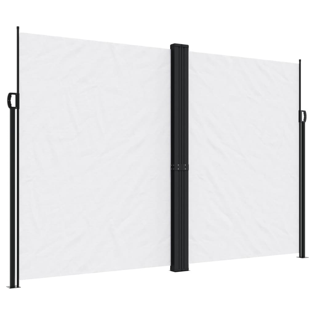 vidaXL Seitenmarkise Ausziehbar Weiß 220x600 cm