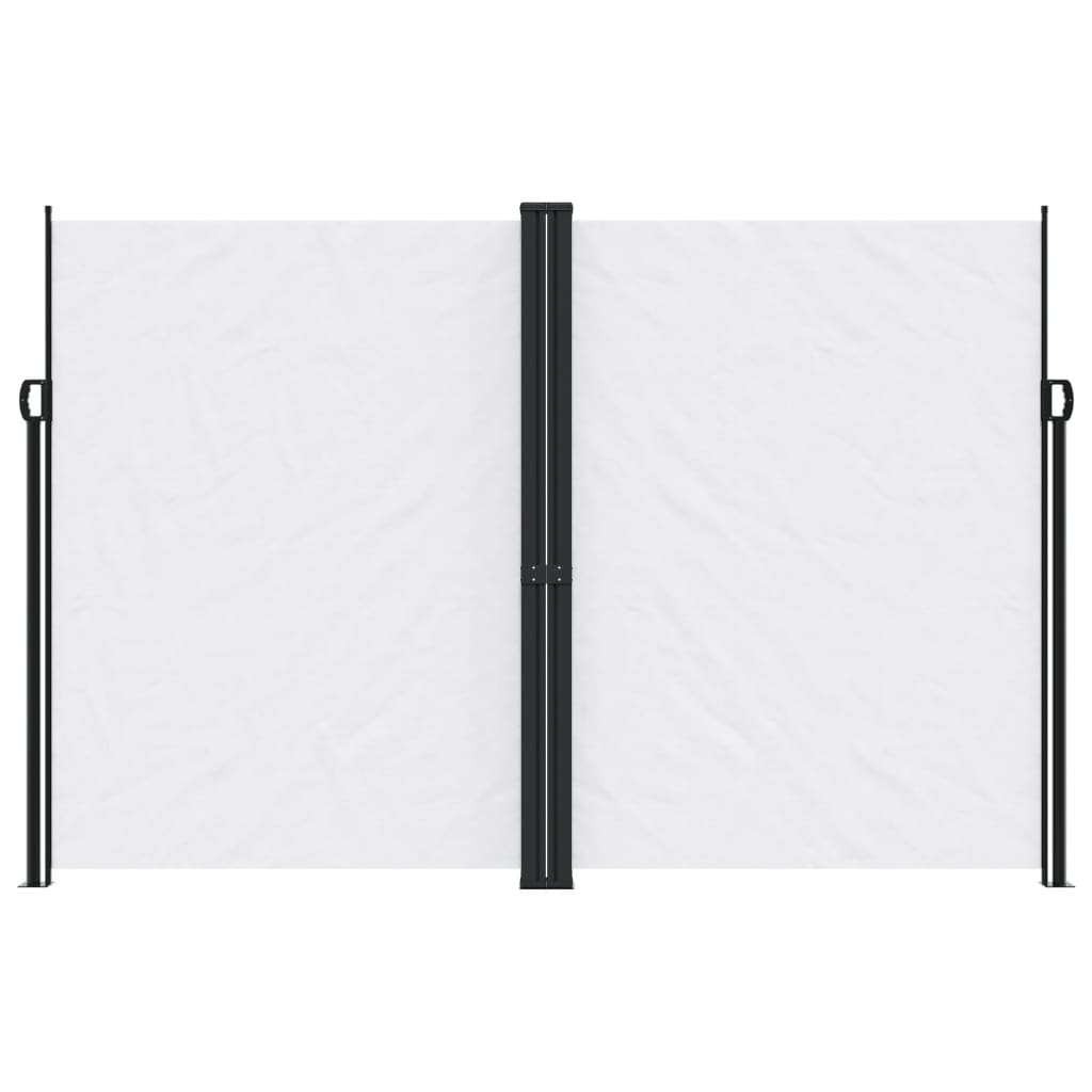 vidaXL Seitenmarkise Ausziehbar Weiß 220x600 cm