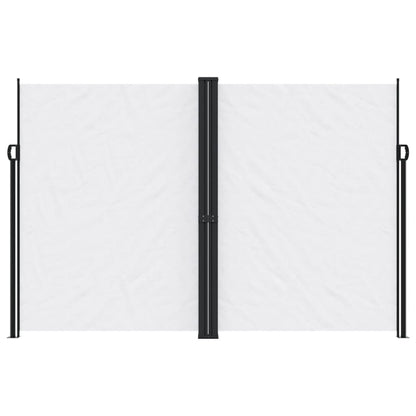vidaXL Seitenmarkise Ausziehbar Weiß 220x600 cm