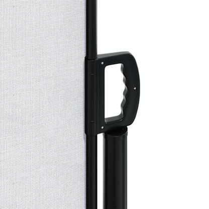vidaXL Seitenmarkise Ausziehbar Weiß 220x600 cm