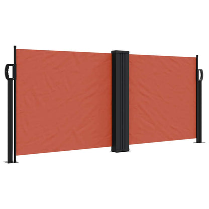 vidaXL Seitenmarkise Ausziehbar Terrakottarot 100x1000 cm