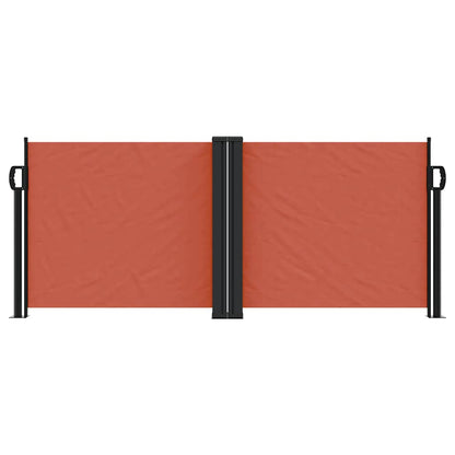 vidaXL Seitenmarkise Ausziehbar Terrakottarot 100x1000 cm