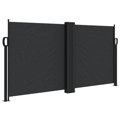 vidaXL Store latéral rétractable noir 120x1000 cm