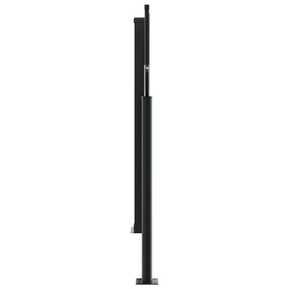 vidaXL Store latéral rétractable noir 120x1000 cm