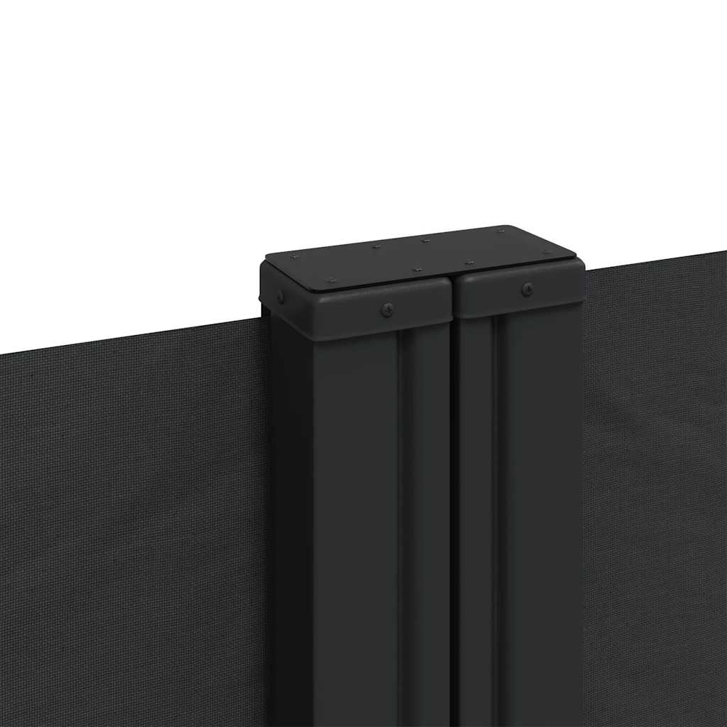 vidaXL Store latéral rétractable noir 120x1000 cm