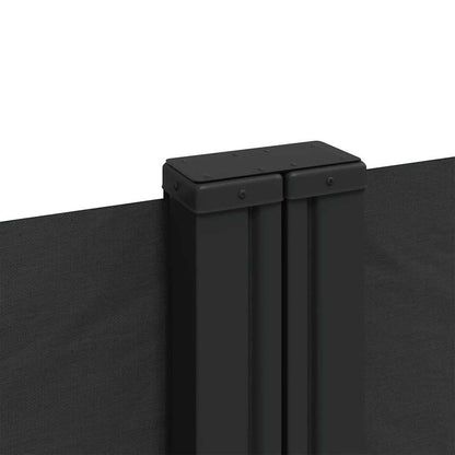 vidaXL Store latéral rétractable noir 120x1000 cm