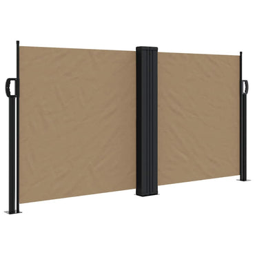 vidaXL Store latéral rétractable Taupe 120x1000 cm