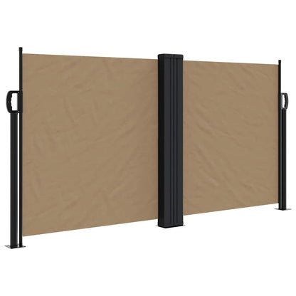 vidaXL Store latéral rétractable Taupe 120x1000 cm