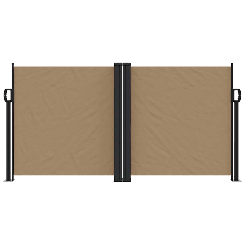 vidaXL Store latéral rétractable Taupe 120x1000 cm