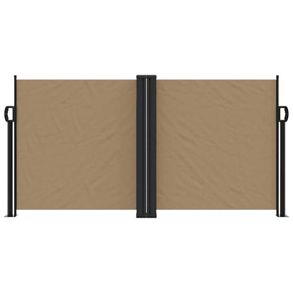 vidaXL Store latéral rétractable Taupe 120x1000 cm