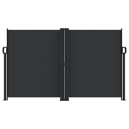 vidaXL Seitenmarkise Ausziehbar Schwarz 140x1000 cm