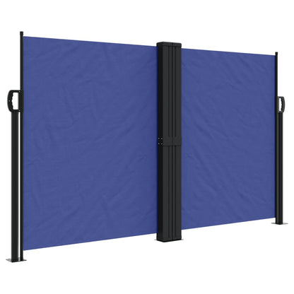 vidaXL Store latéral rétractable bleu 140x1000 cm