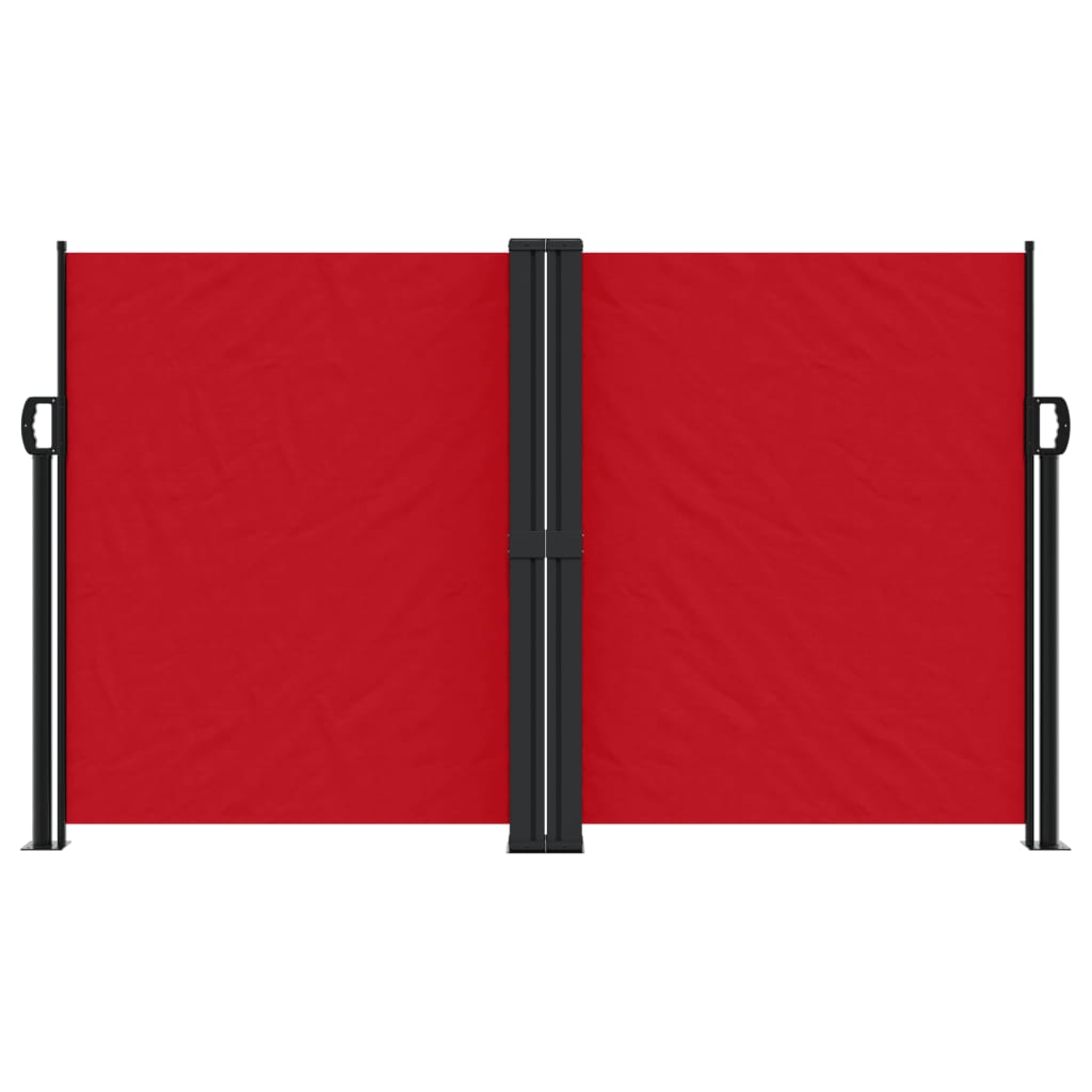 vidaXL Seitenmarkise Ausziehbar Rot 140x1000 cm