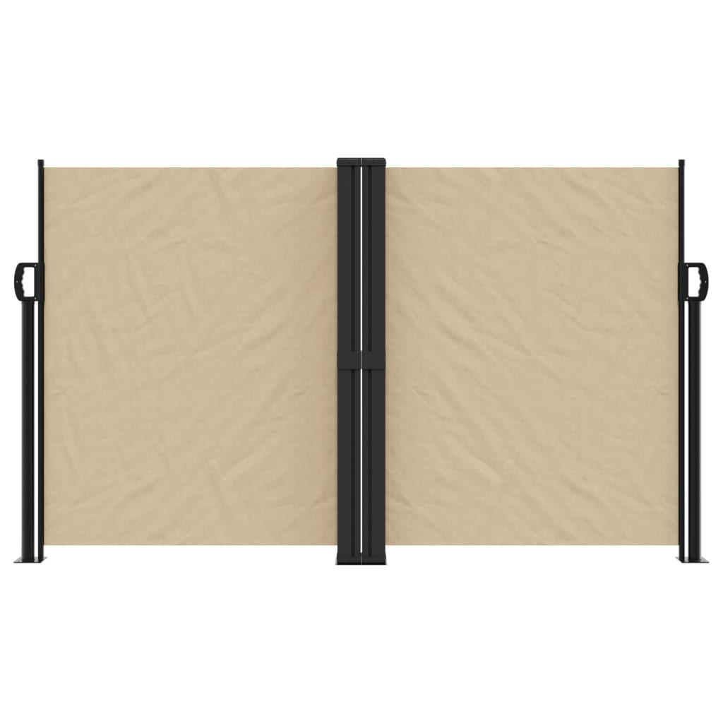 vidaXL Seitenmarkise Ausziehbar Beige 140x1000 cm