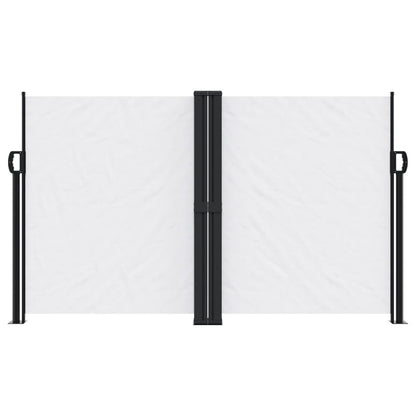 vidaXL Seitenmarkise Ausziehbar Weiß 140x1000 cm