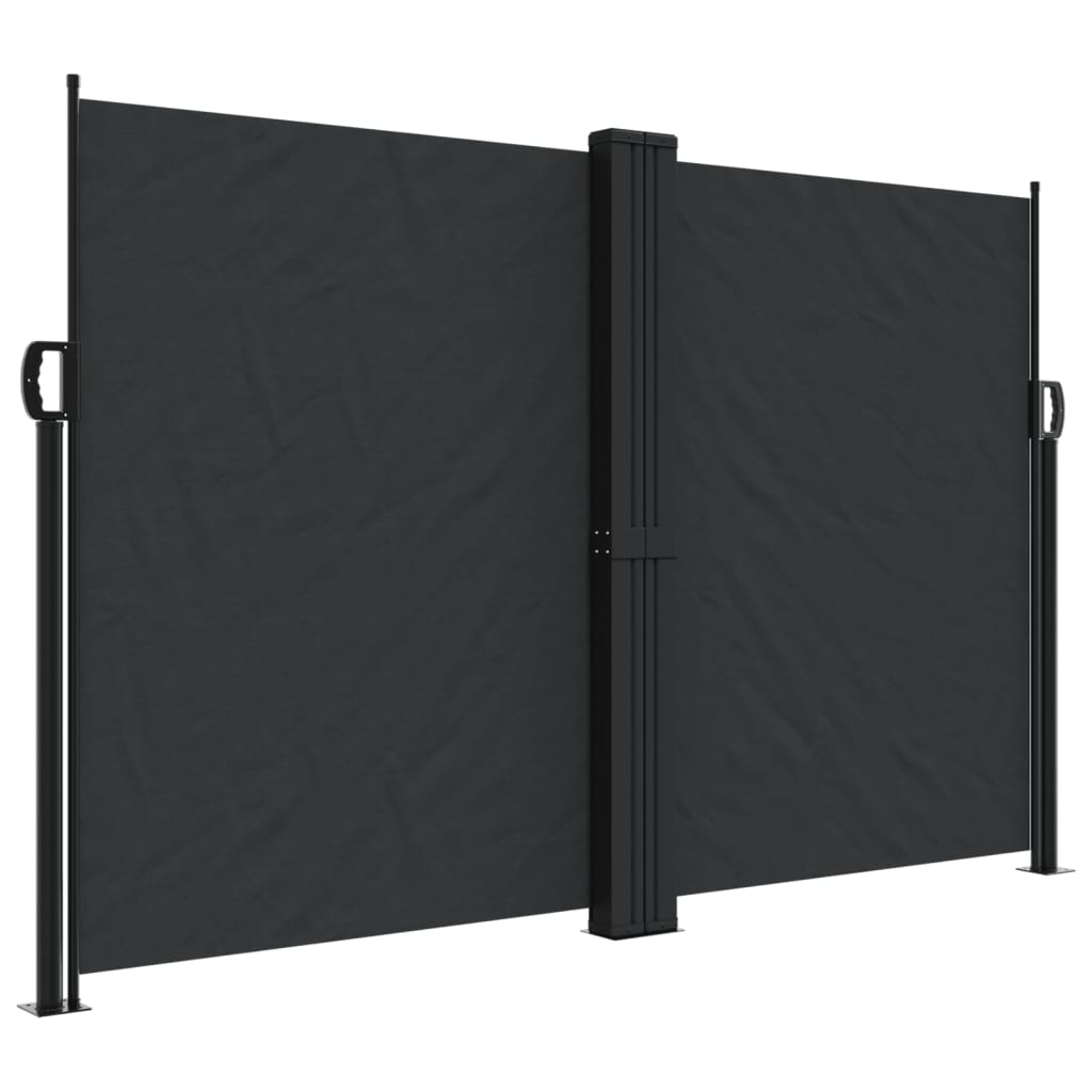 vidaXL Store latéral rétractable Noir 160x1000 cm
