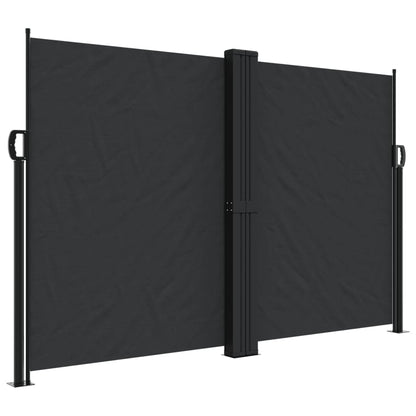 vidaXL Store latéral rétractable Noir 160x1000 cm