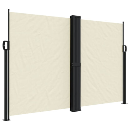 vidaXL Seitenmarkise Ausziehbar Creme 160x1000 cm