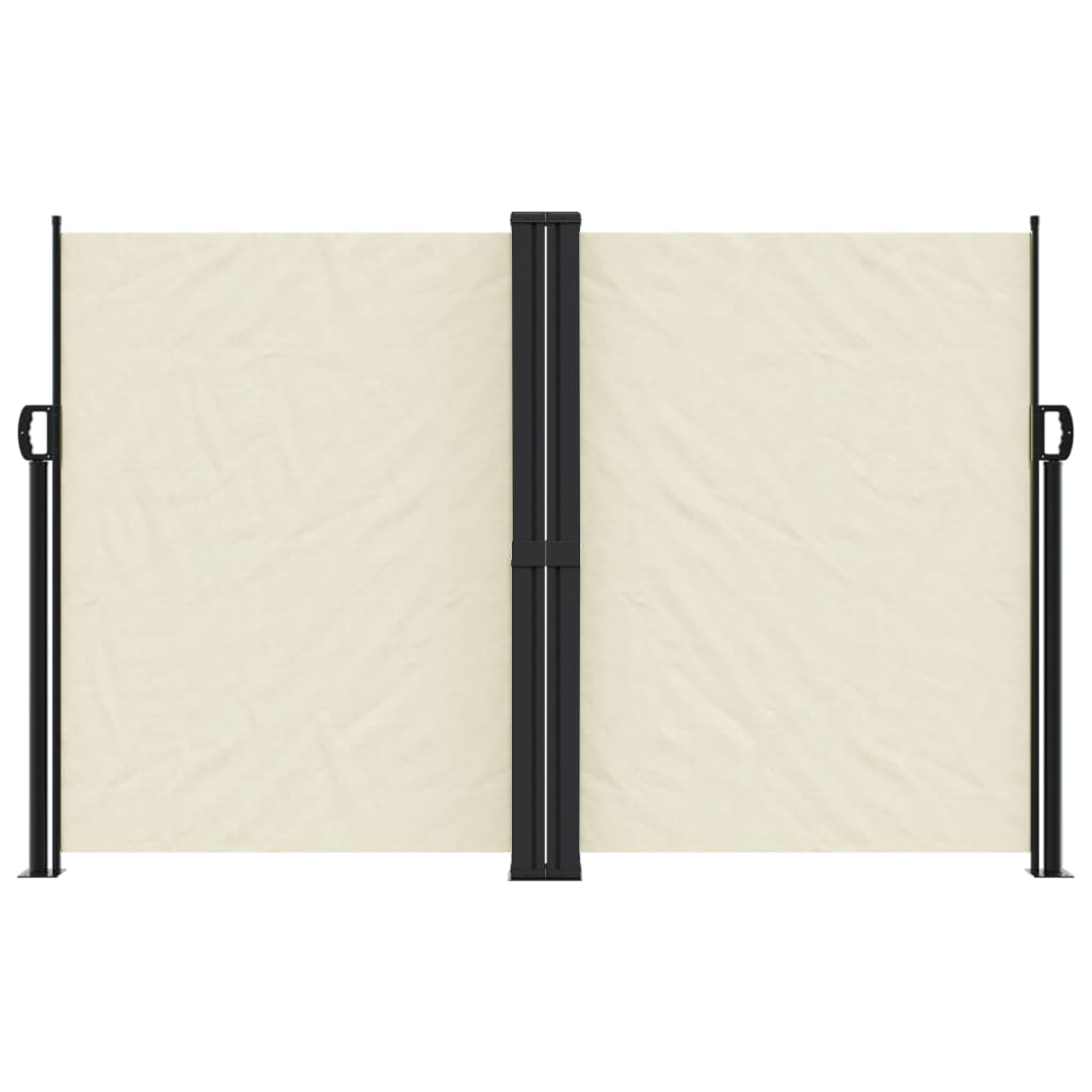 vidaXL Seitenmarkise Ausziehbar Creme 160x1000 cm